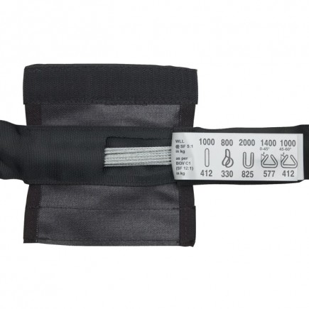 Eller 70412 Steel Sling 1 Ton WLL. Black